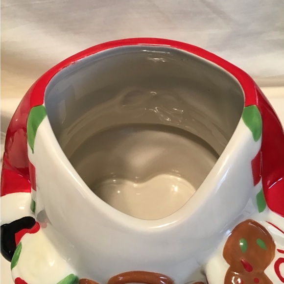 Sleigh Bell Bistro Cookie Jar Santa Claus chef holding cookies.. LNC - Picture 6 of 7